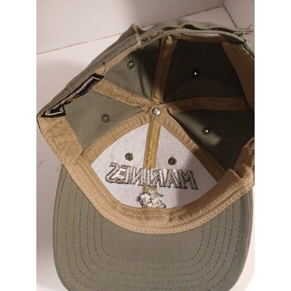USMC Green Adjustable Hat Eagle Crest One Size Fits Most H6 - Picture 5 of 7